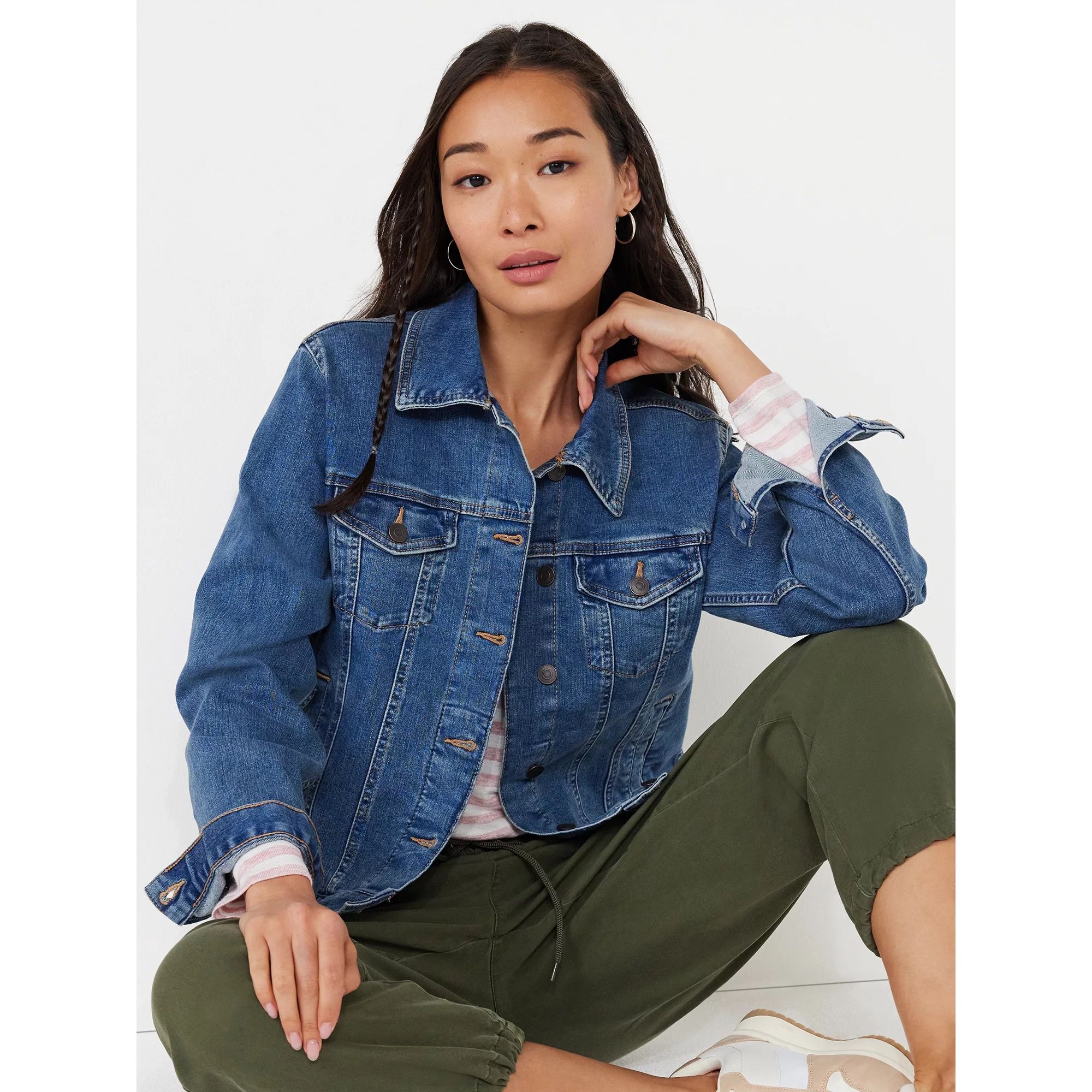 Time and Tru Women's Denim Jacket, Sizes XS-XXXL | Walmart (US)