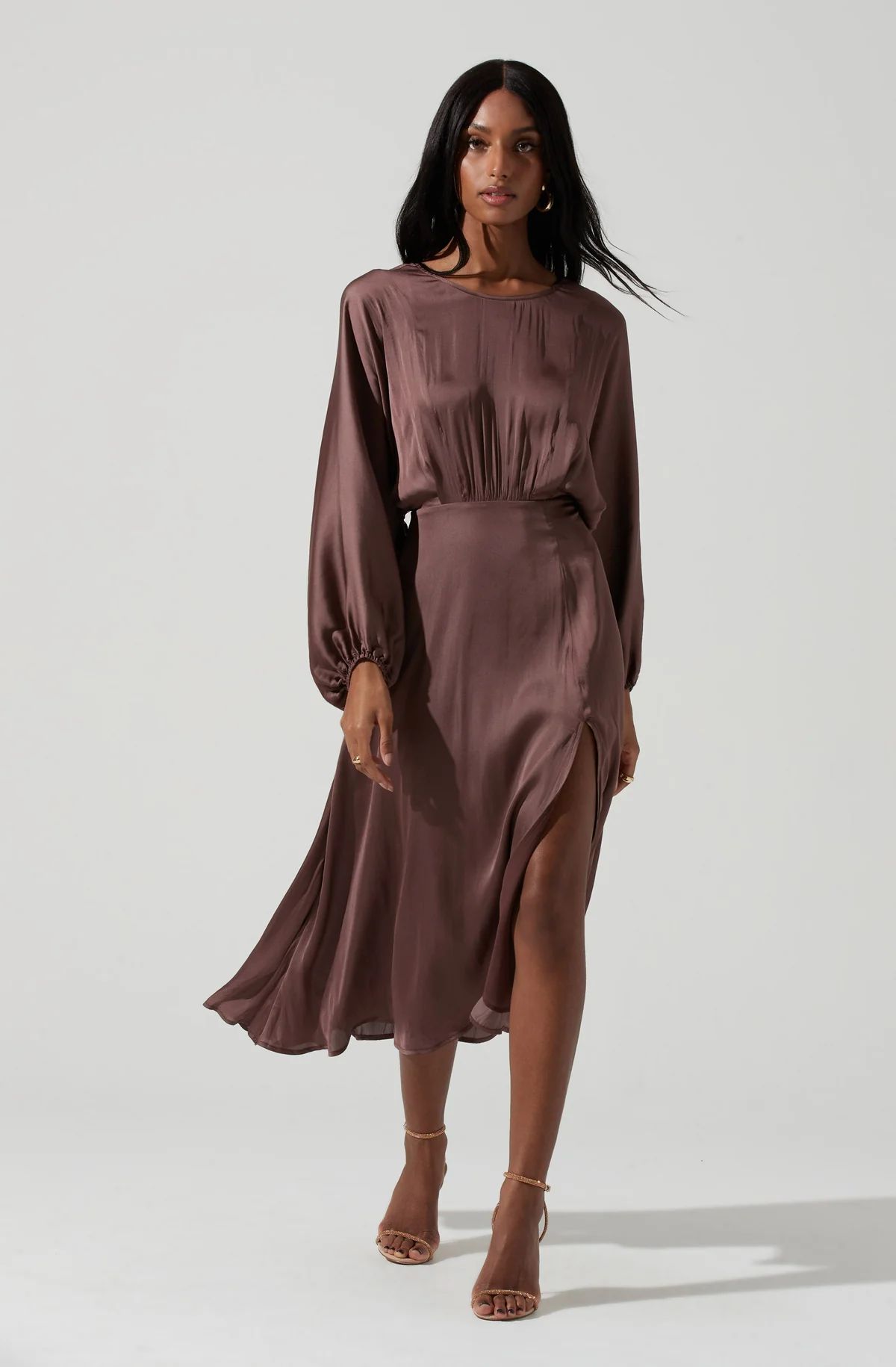 Marin Dolman Sleeve Midi Dress - ESPRESSO / M | ASTR The Label (US)