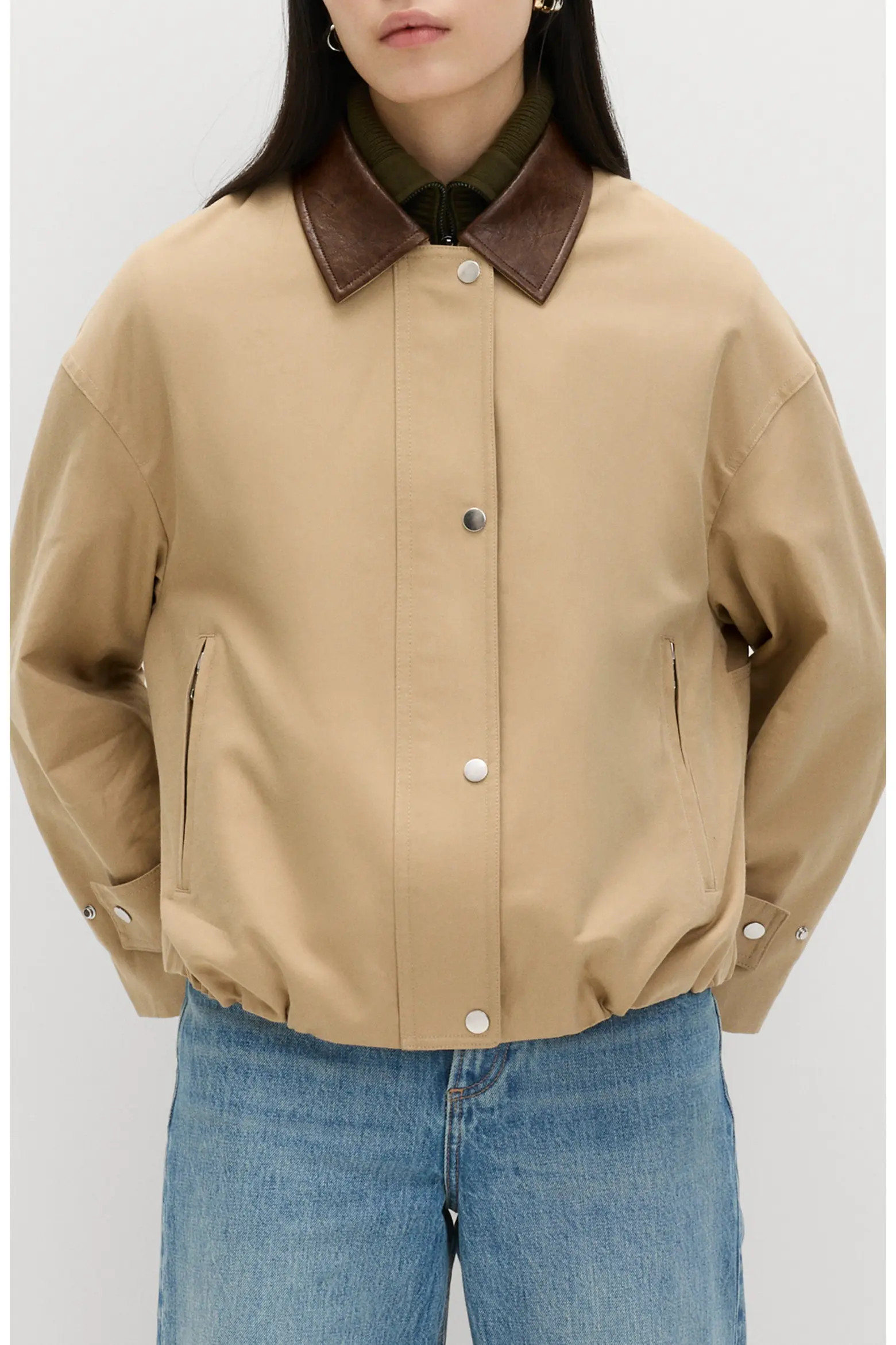 M&S Cotton Blend Twill Bomber Jacket (Women) | Nordstrom | Nordstrom