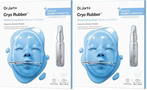 Dr.Jart+ Cryo Rubber Moisturizing and Cooling Korean Face Mask with Hyaluronic Acid and Peptides| Korean Skin Care (Pack of 2) | Amazon (US)