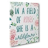In A Field Of Roses She's A Wildflower Wall Art | Amazon (US)