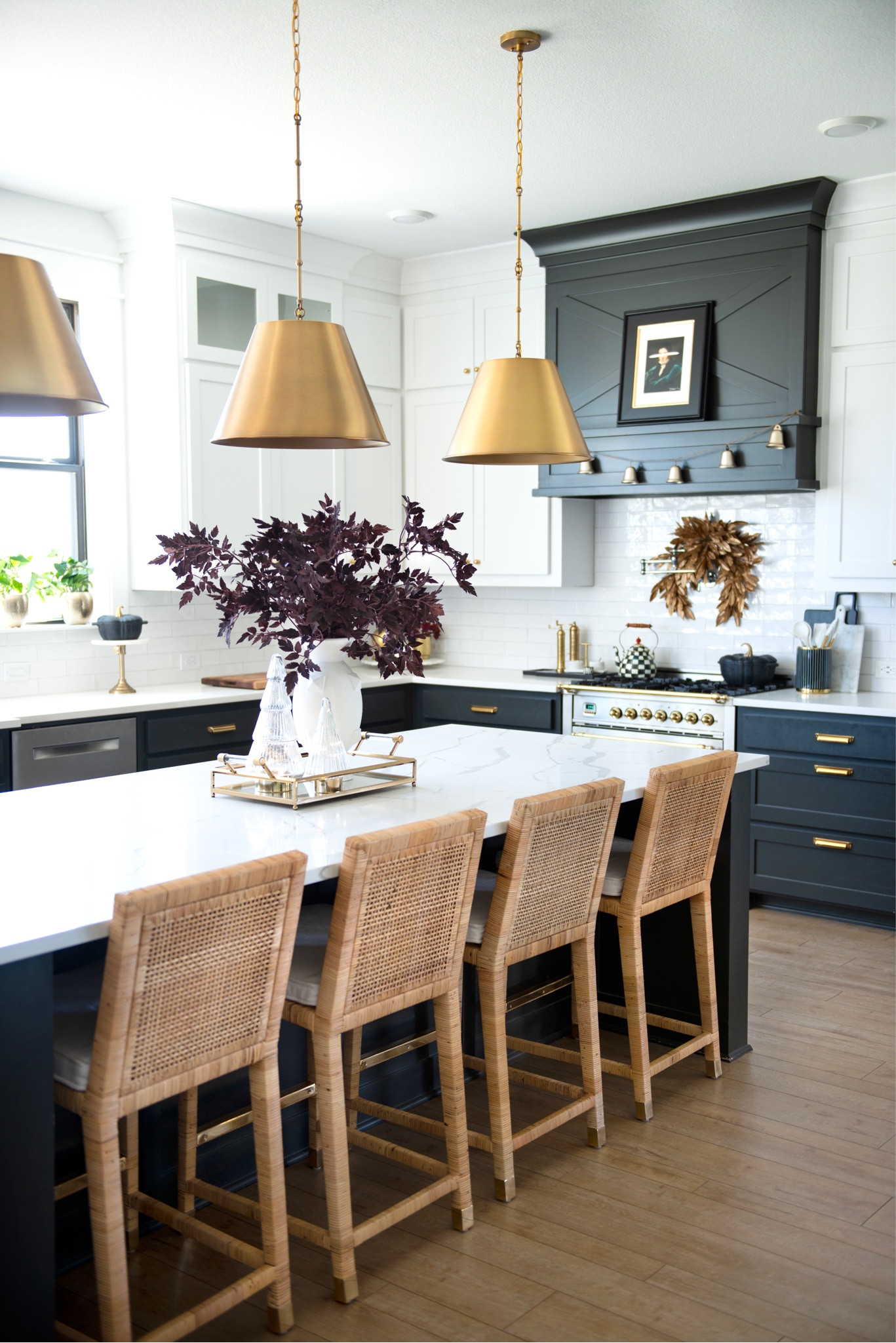 Christmas decor, kitchen, decor, kitchen, design, modern kitchen, kitchen runner, Christmas tree, Christmas lights, Christmas wreath, gold wreath, gold, Christmas, gold, decor, Modern, neutral, barstools, counter, stools, Serena, and lily, splurge, affordable, luxury

#LTKHoliday #LTKhome #LTKstyletip