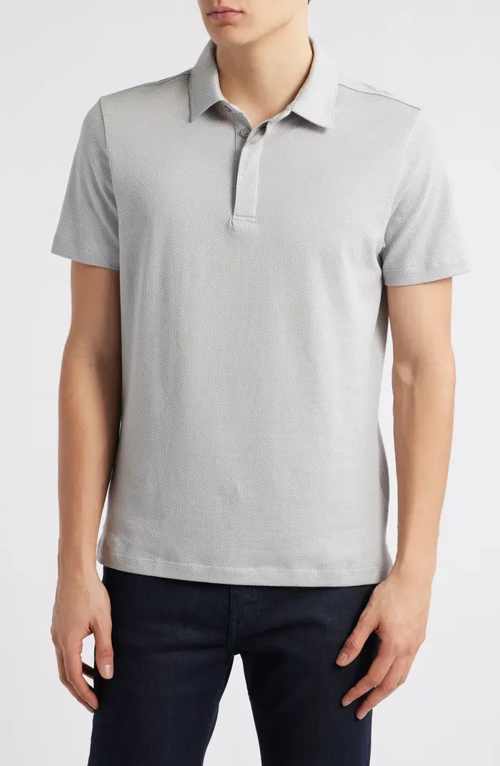 Robert Barakett Creston Micropattern Jacquard Polo | Nordstrom | Nordstrom