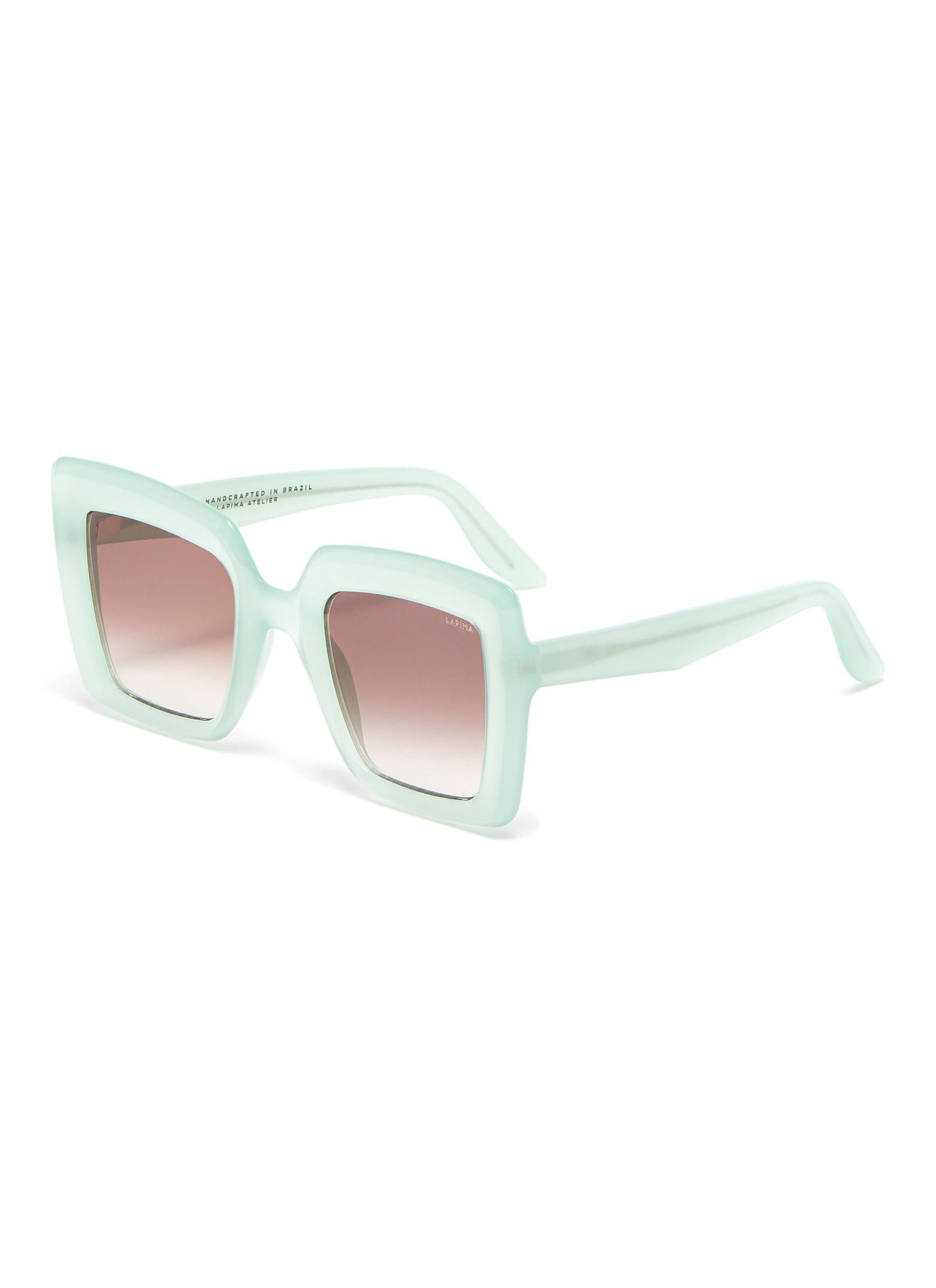 'Teresa' square acetate frame sunglasses | Lane Crawford (US)