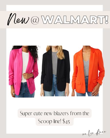 New blazers from the scoop line at Walmart!

#LTKHoliday #LTKstyletip #LTKunder50