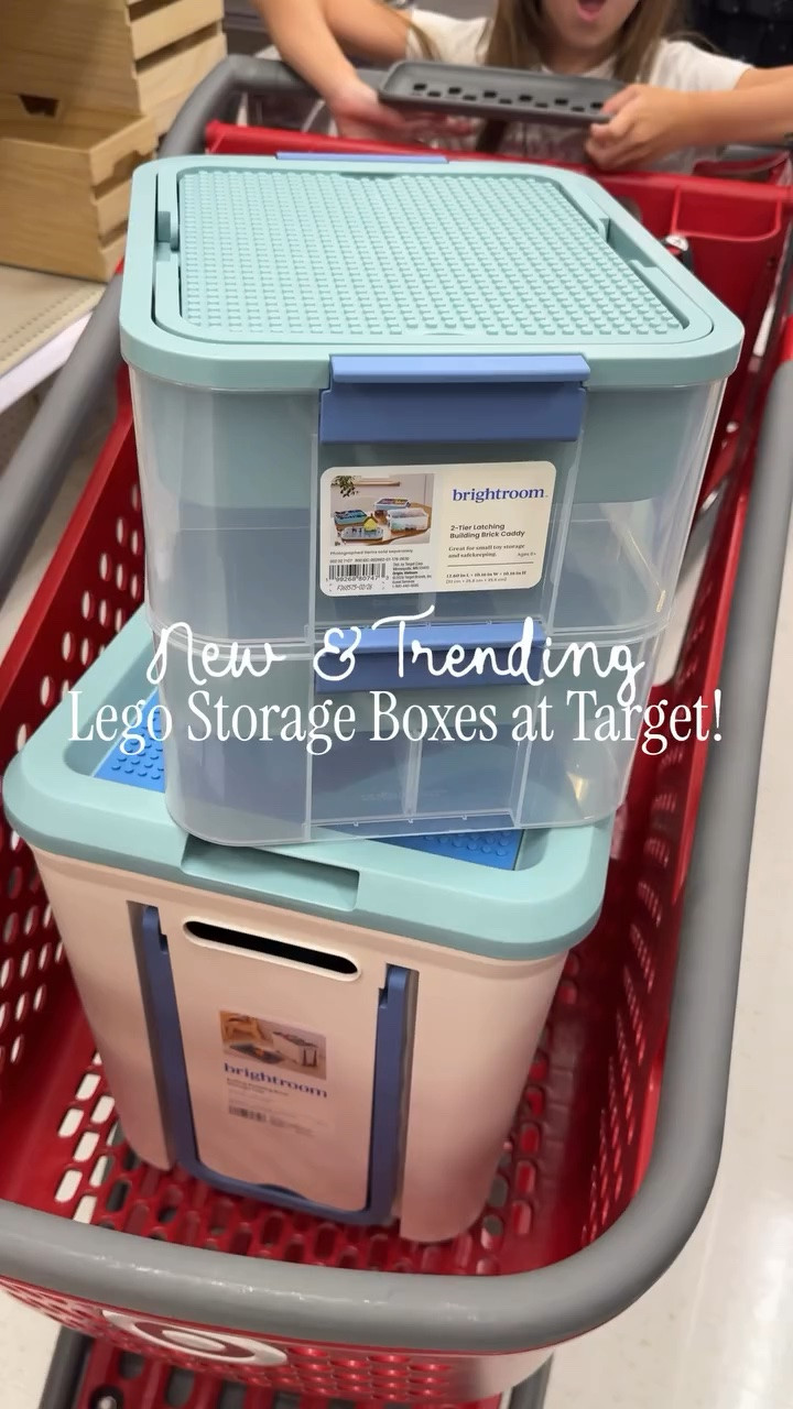 New and already selling out! Lego storage boxes from Brightroom at Target! One even rolls so they can take it around the house! Follow + comment “SHOP” for a link! (make sure you’re following to receive it) ✨ & if you love Target finds and gift ideas, follow along for more! 

#Targetcreator #targetfinds  #targetstyle