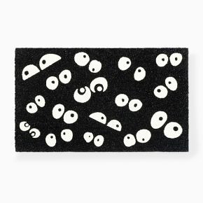 Kids Ed Emberley Glow-in-the-Dark Eyes Doormat | West Elm (US)