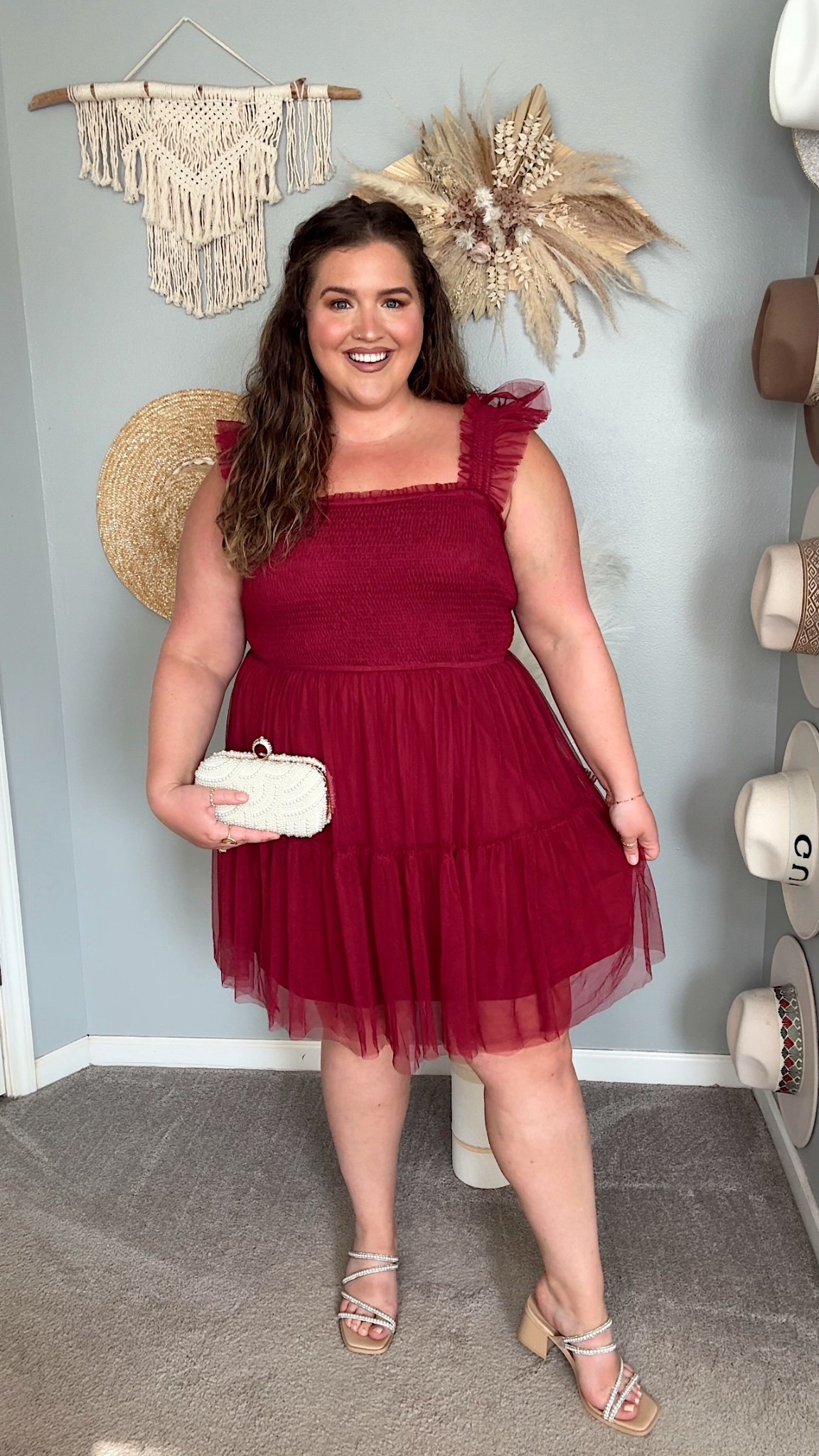 Curvy early Fall mini wedding guest dresses 🍂🥂 Tulle maroon cocktail dress
Wearing a size XXL

#LTKPlusSize #LTKFindsUnder50 #LTKStyleTip
