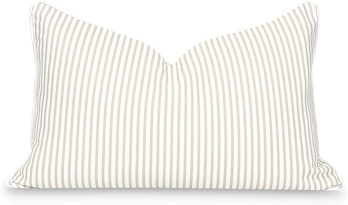 Hofdeco Premium Fall Coastal Patio Indoor Outdoor Lumbar Pillow Cover Only, 12"x20" Water Repelle... | Amazon (US)