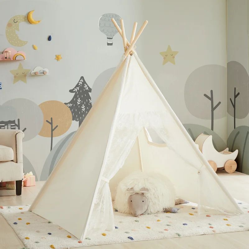 Asweets Indoor Fabric Triangular Play Tent | Wayfair North America