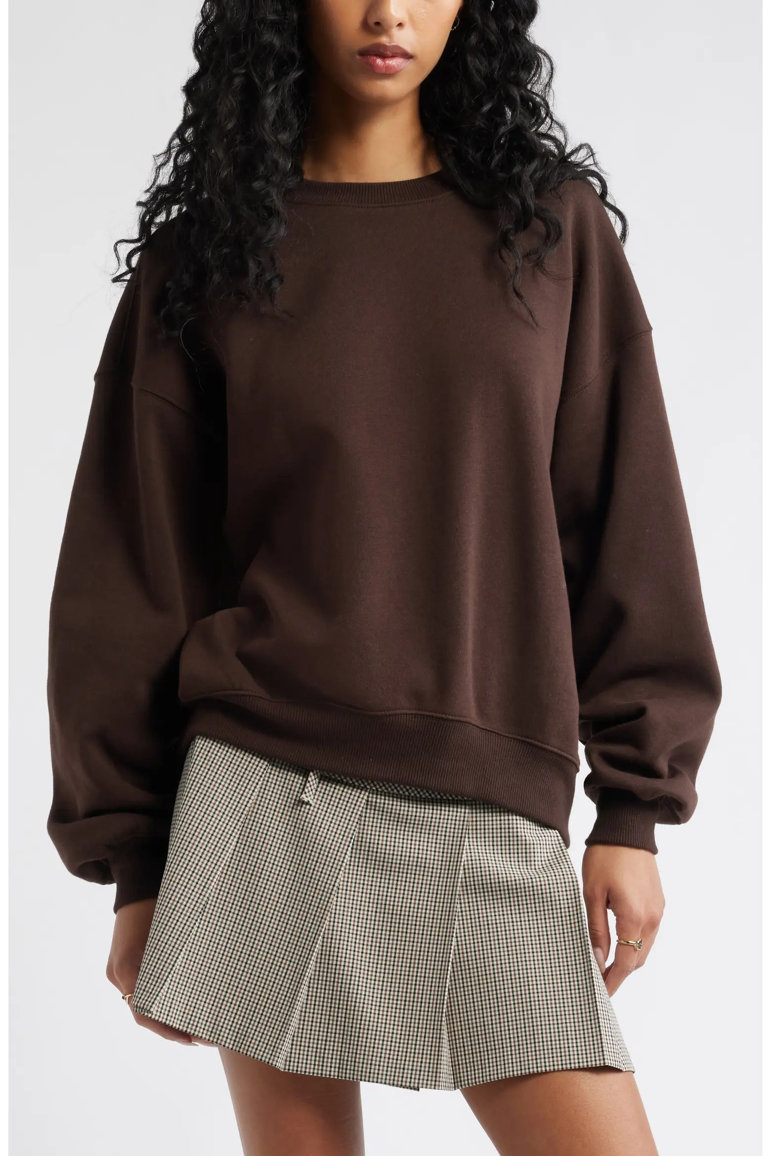 Relaxed Cotton Blend Sweatshirt (Women) | Nordstrom | Nordstrom