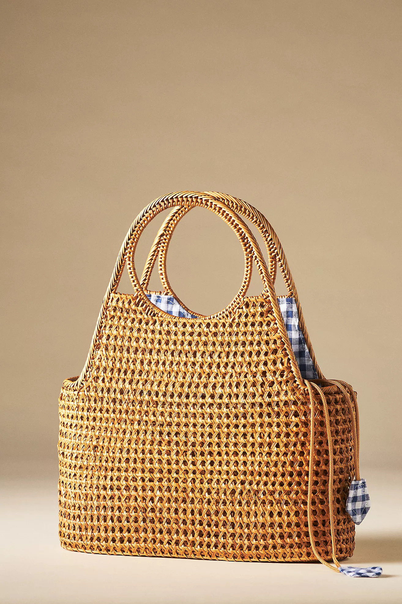Bali Checkered Satchel | Anthropologie (US)