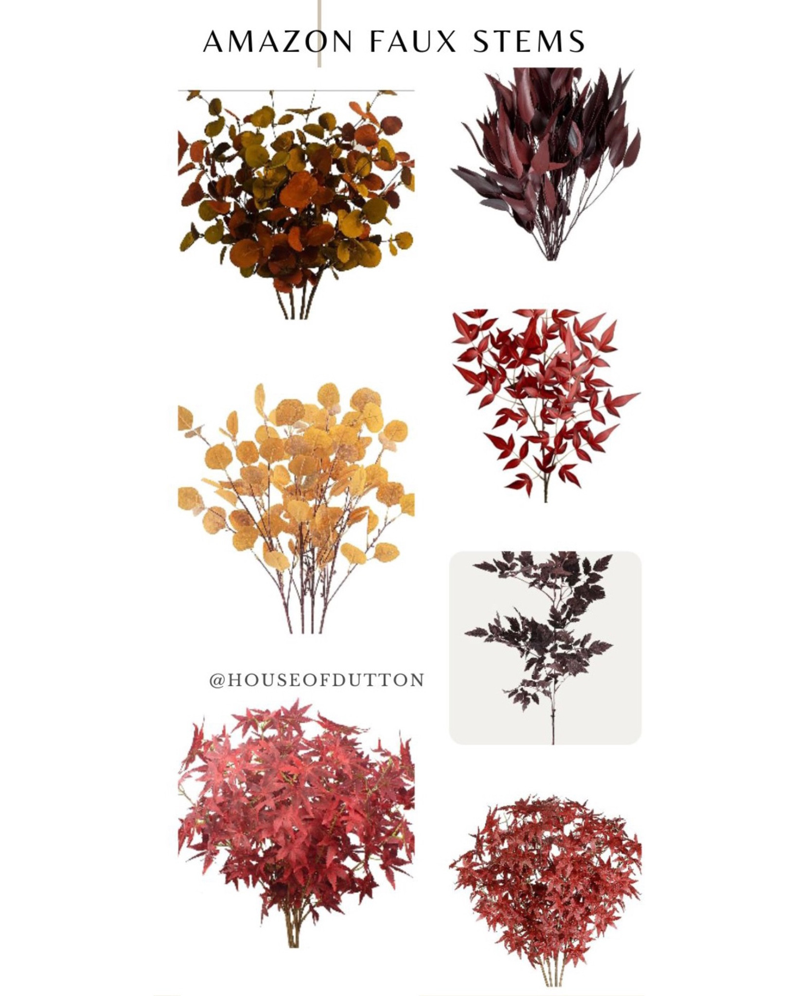 Amazon fall faux stems

#LTKSeasonal #LTKunder50 #LTKhome