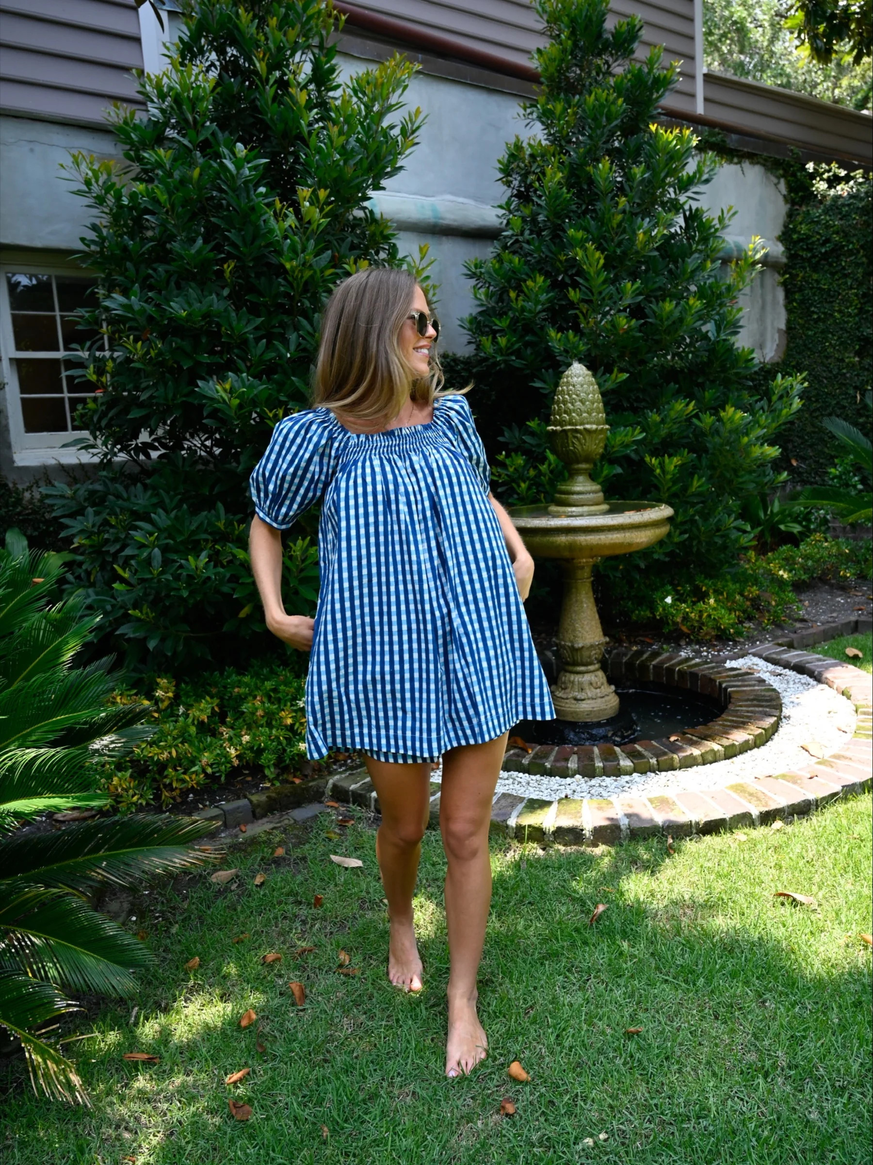 The Sweet and Short Set - Harbourside Gingham | Darling Loungewear