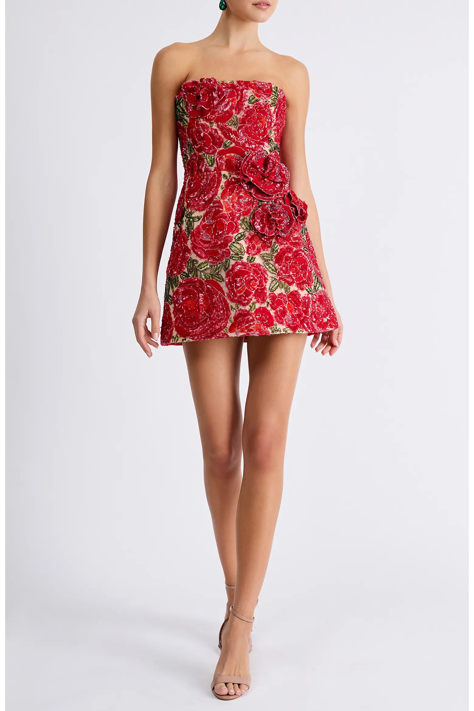 Caprice Embellished Strapless Cocktail Minidress (Women) | Nordstrom | Nordstrom