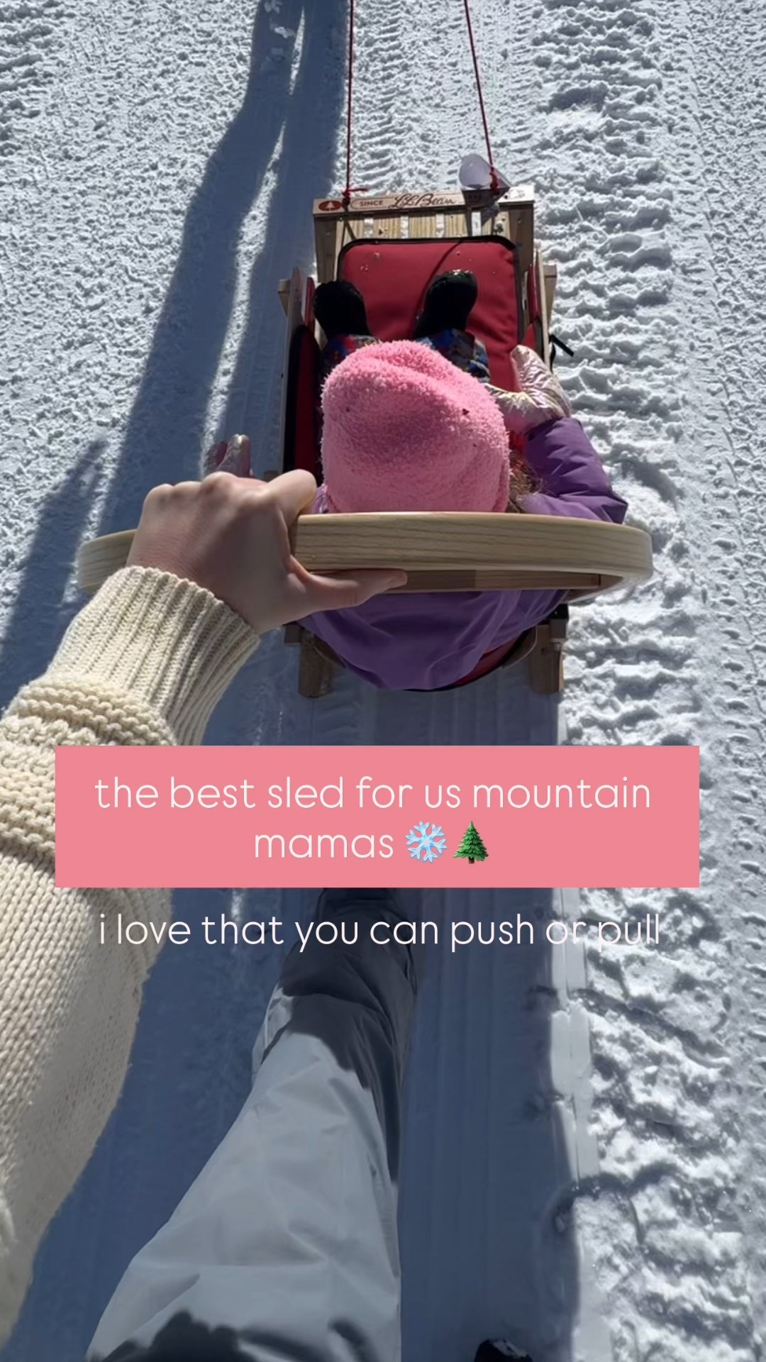 hot mom walk sled or send it down the hill for littles! Hehe Ll bean Heirloom❄️ 

#LTKmomlife #LTKGiftGuide #LTKSeasonal