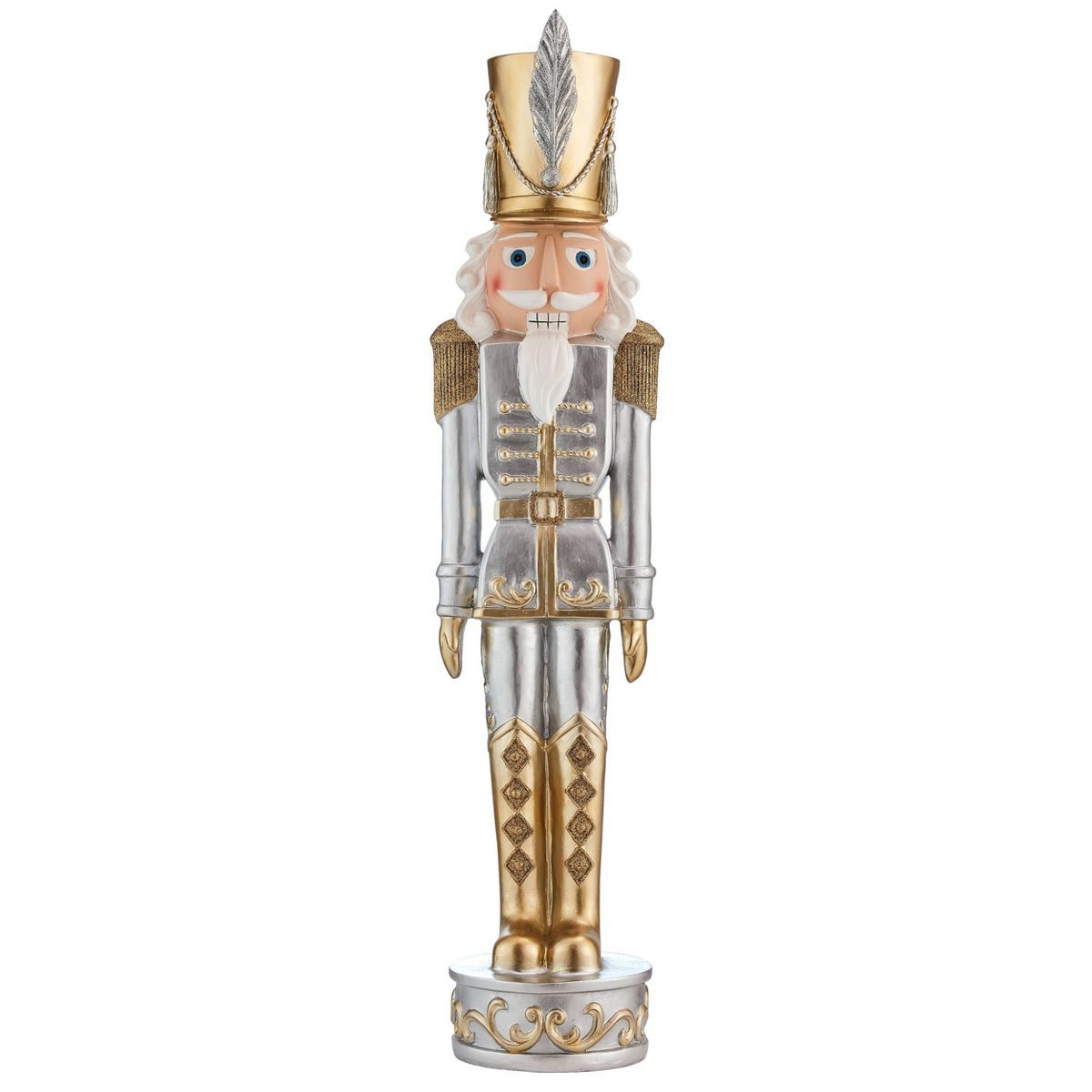 37in Christmas Nutcracker Decorative Holiday Scene Props Gold/Silver - Haute Décor | Target
