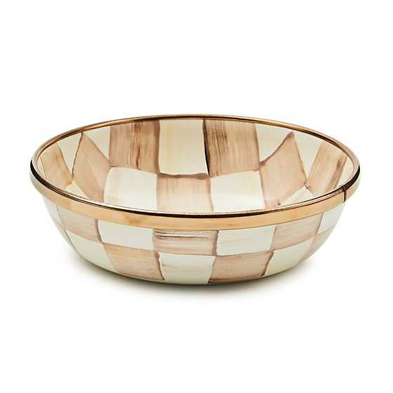 Mocha Check Relish Dish | MacKenzie-Childs