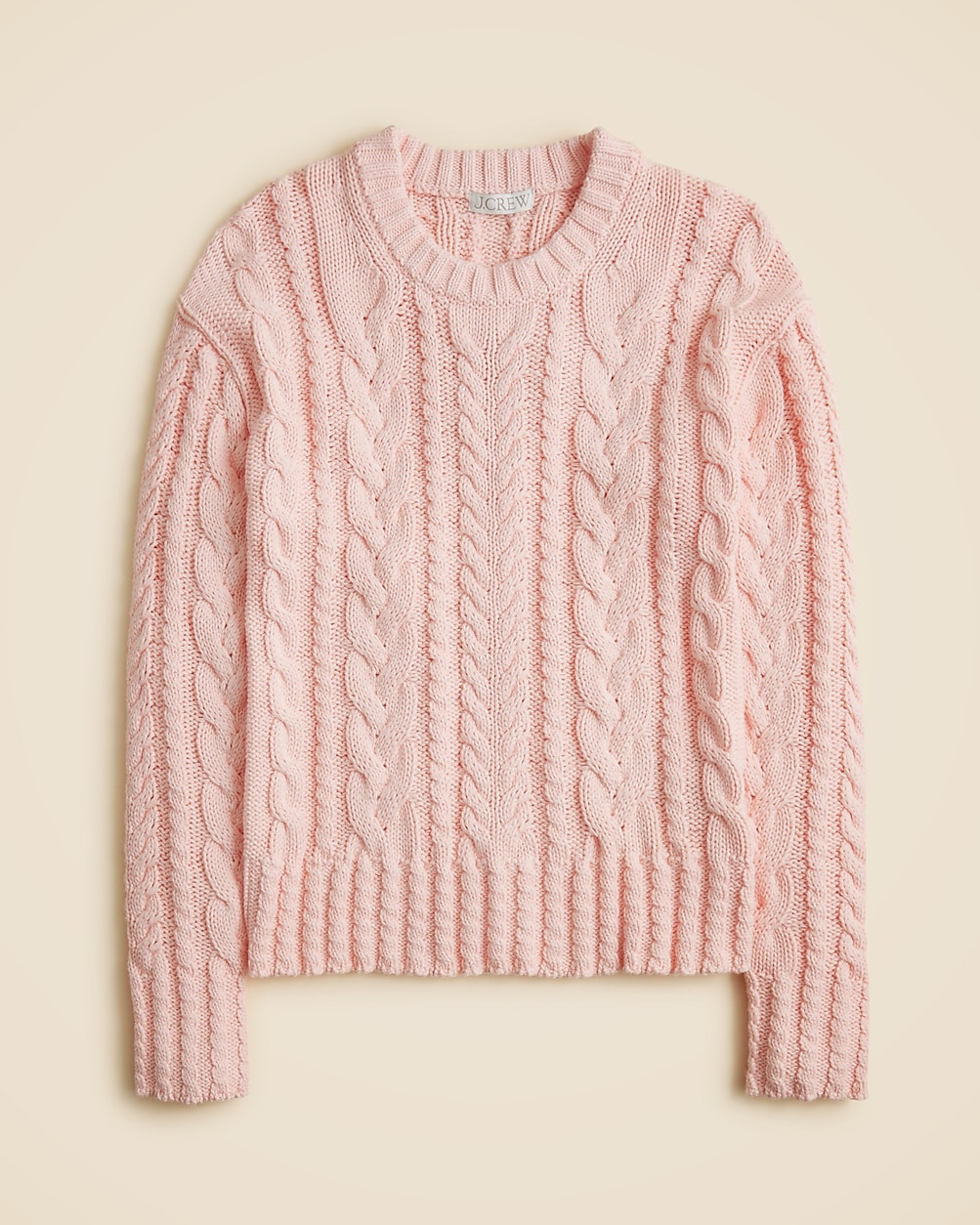 Cable-knit crewneck sweater | J. Crew US