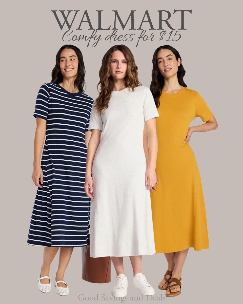 This dress is so comfy and one I’m gonna wear on repeat this summer. I love the color options, but the best part is the price. Walmart fashion.

#LTKgrwm #LTKootd