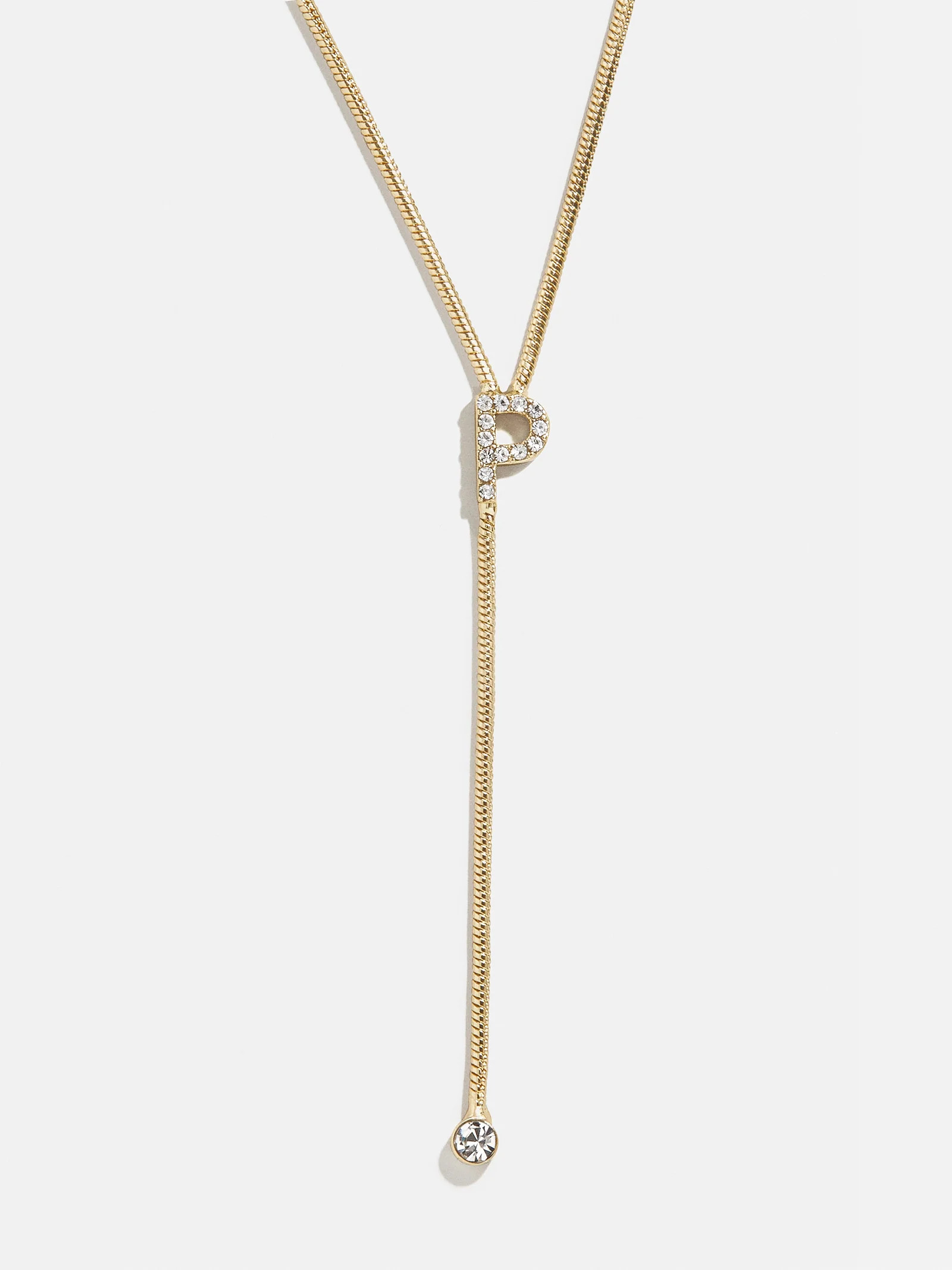 PavÃ© Initial Y-Chain Necklace | BaubleBar (US)
