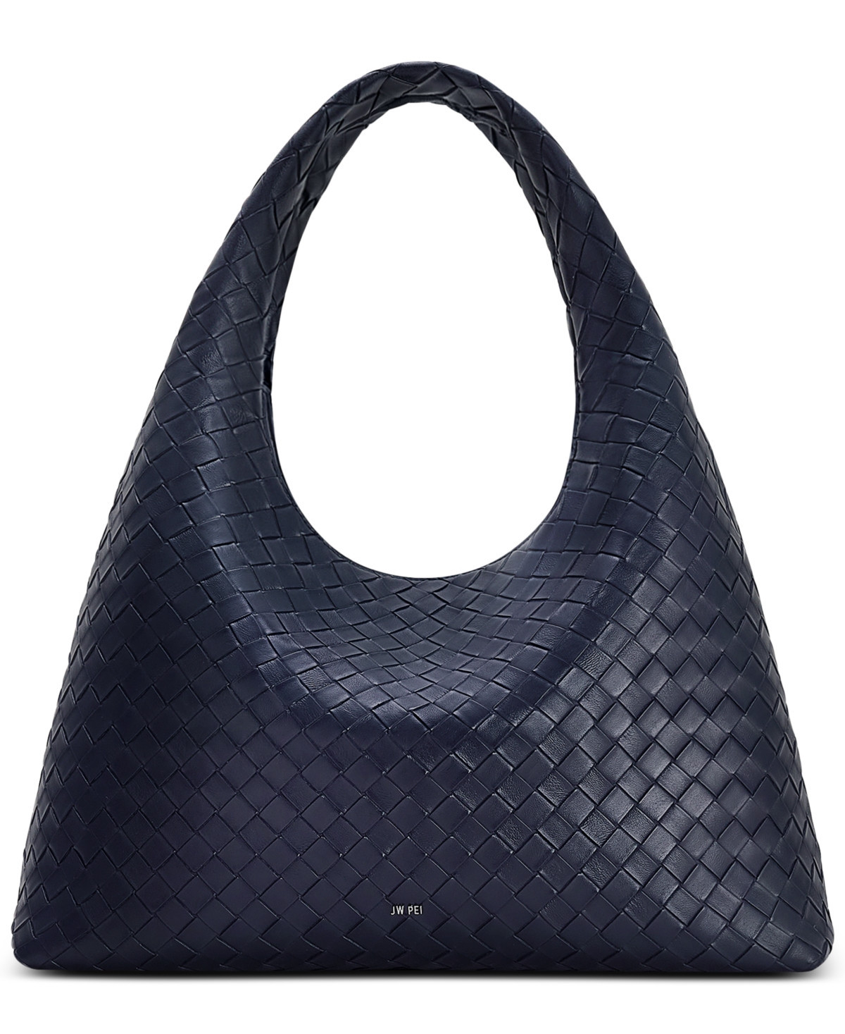 Laura Woven Shoulder Bag - Navy | Macy's