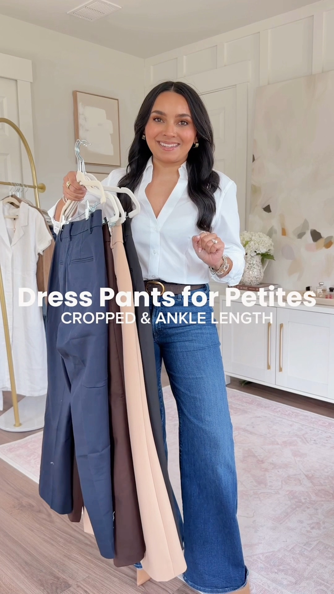 Ankle and cropped dress pants!
Graduation Guest and Mother’s Day Dresses!
For reference: I’m 5’0, petite, 32b bra size, and 2/26 in bottoms, pear shaped. 
*Everything I share is unaltered! TTS means true to size. Between size 5-6.5 in shoes

All pants size 2 petite TTS 
Button down size PS TTS 
Jeans size 26 petite TTS 

#LTKWorkwear #LTKSaleAlert #LTKPetite