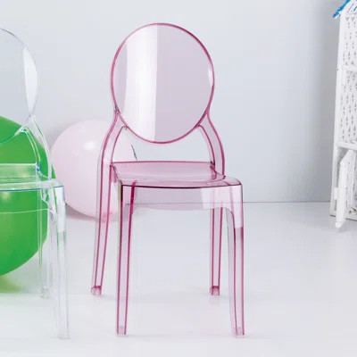 Zoomie Kids Elbeni Kids Desk Chair Colour: Transparent Pink | Wayfair North America