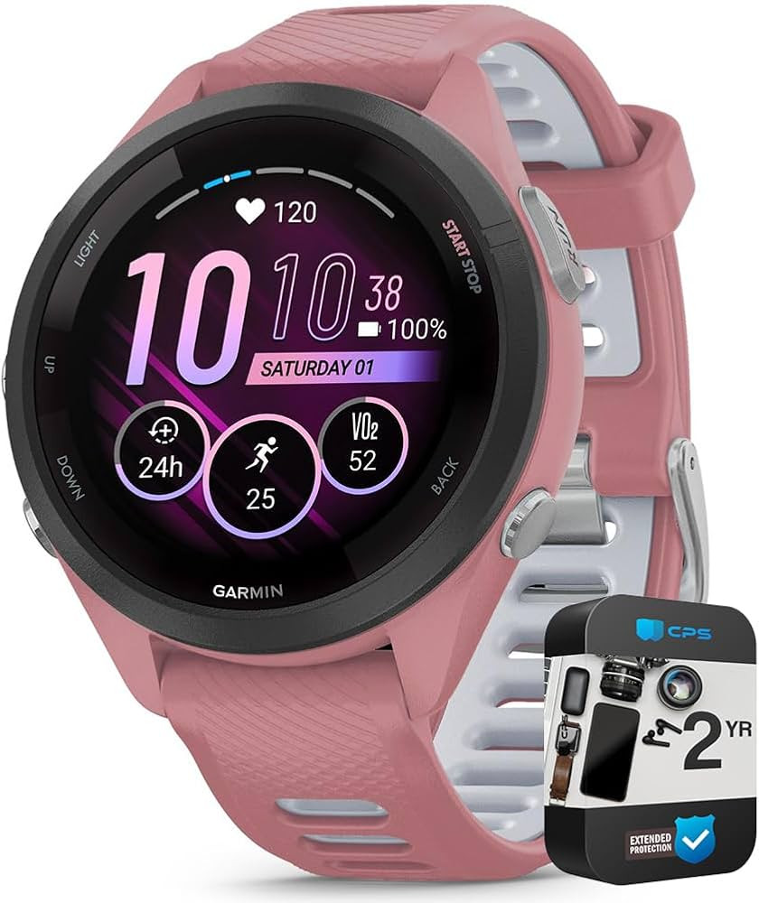 Garmin 010-02810-05 Forerunner 265S GPS Smartwatch Light Pink/Whitestone | Official USA Partner M... | Amazon (US)