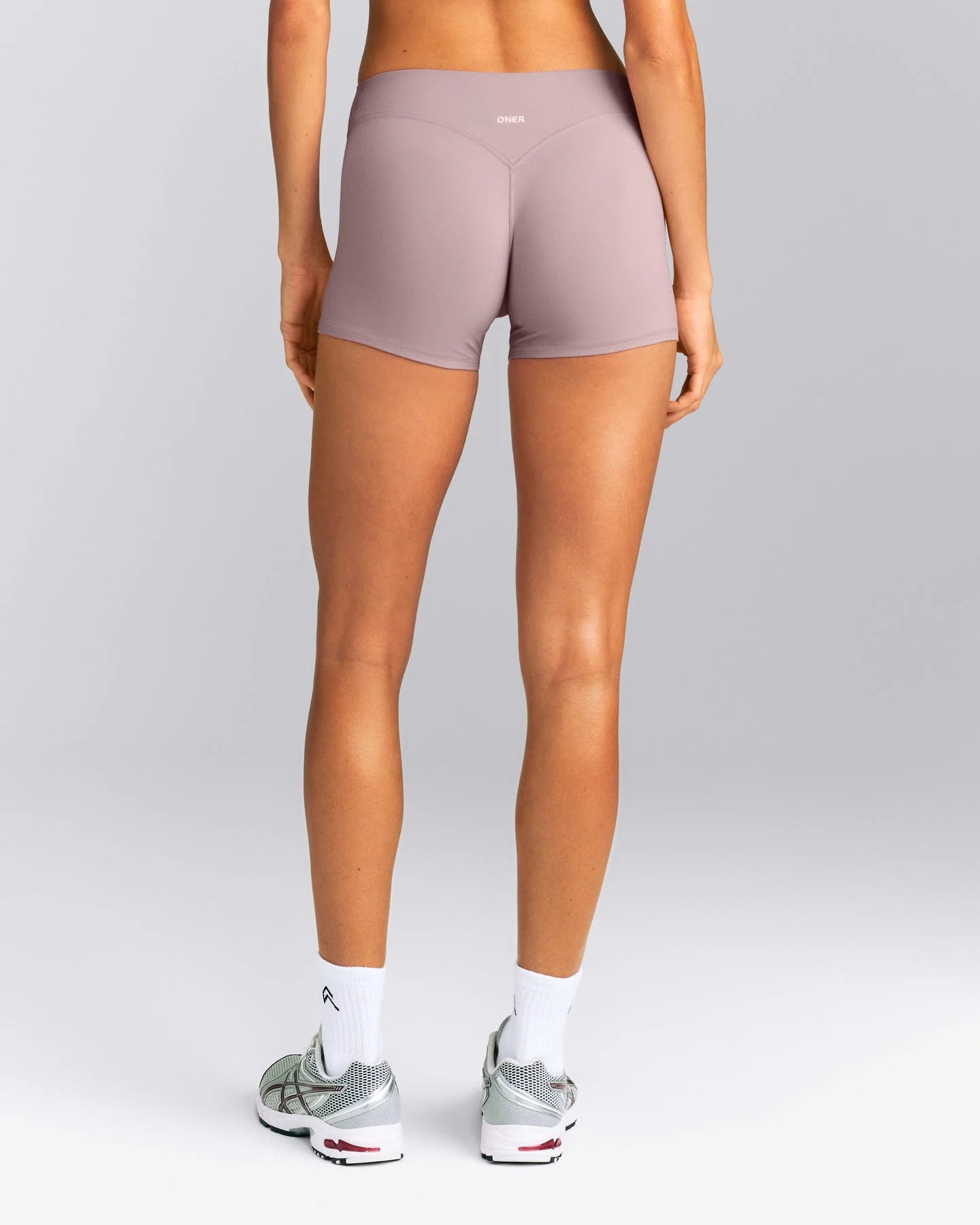 SoftMotion\u2122 Mid Rise Micro Shorts 4" New Branding 
 Dusty Purple | Oner Active (UK / US)