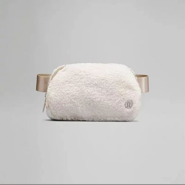 Lululemon Athletica Everywhere Fleece Belt Bag ~ Natural Ivory/Trench (7.5" x 2" x 5"), 1L | Walmart (US)