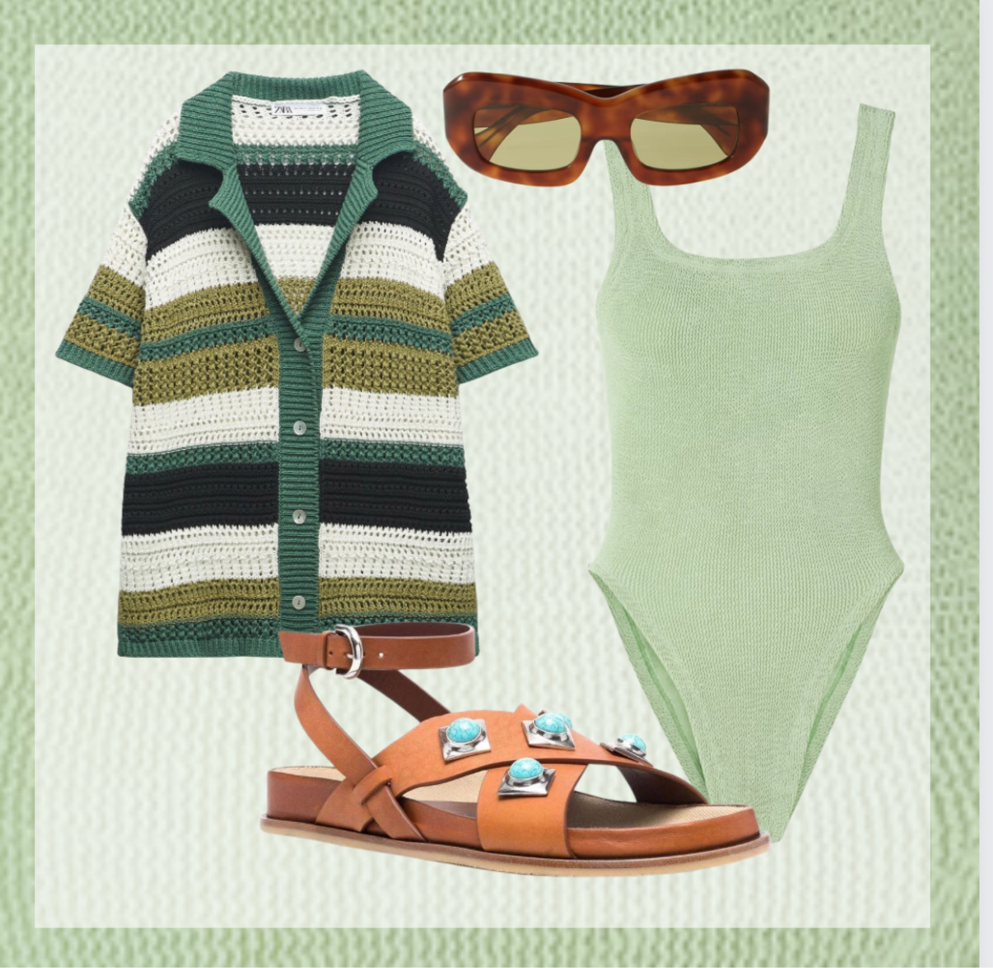 The Assistant Diaries mint color 💚  styling  find similar options and on SALE

#LTKfit #LTKswim #LTKstyletip