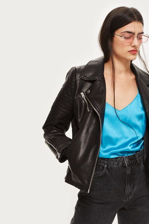 Faux Leather Biker Jacket | Topshop US