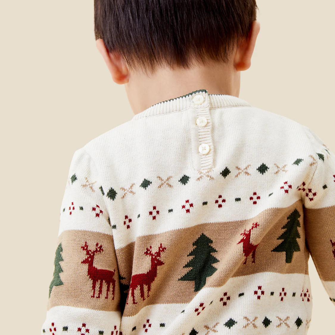 Knitted Fair Isle Jumper & Joggers Outfit | Baby Mori