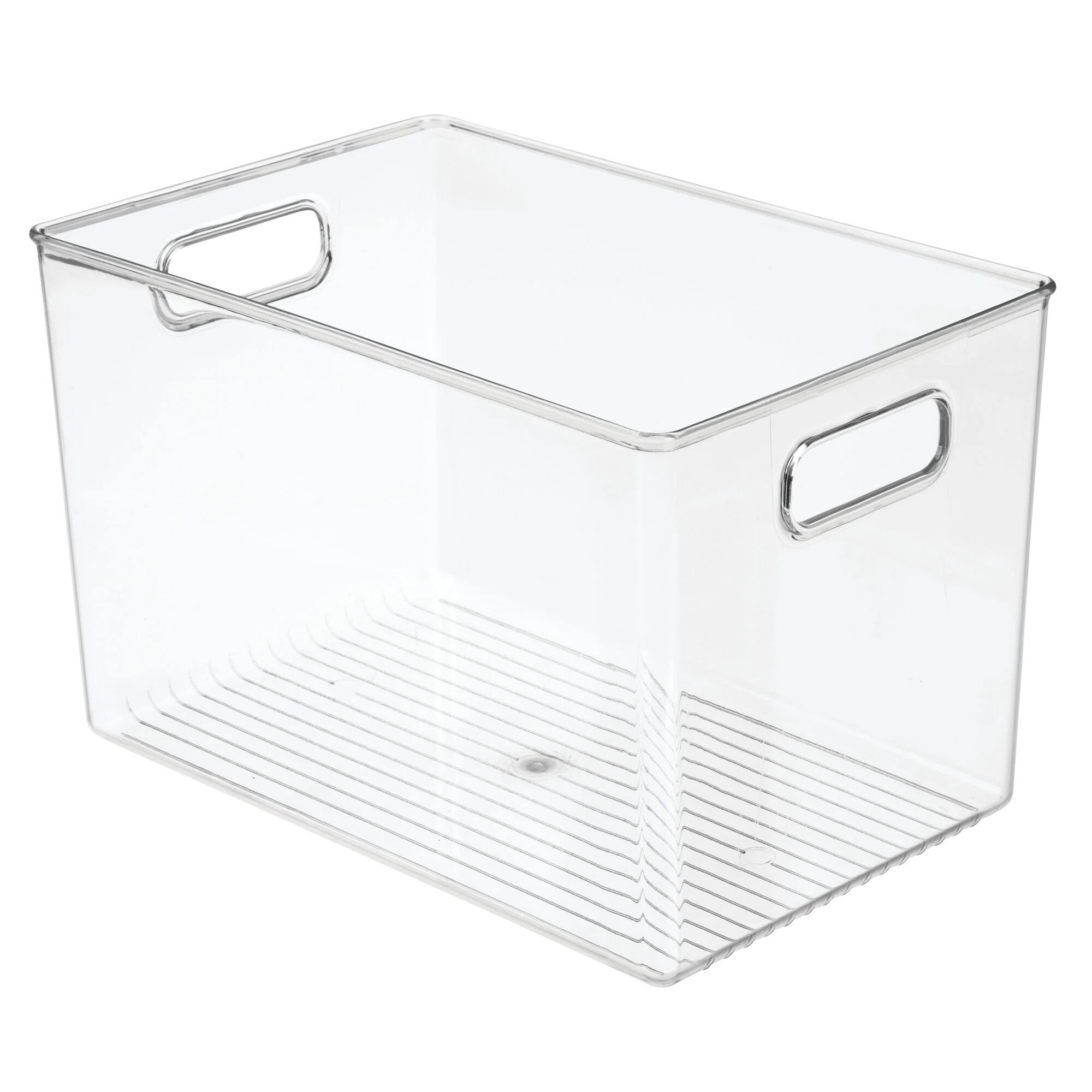 iDesign Linus BPA-Free Plastic Deep Kitchen Storage Bin with Handles - 12" x 8" x 7.75", Clear | Wayfair North America