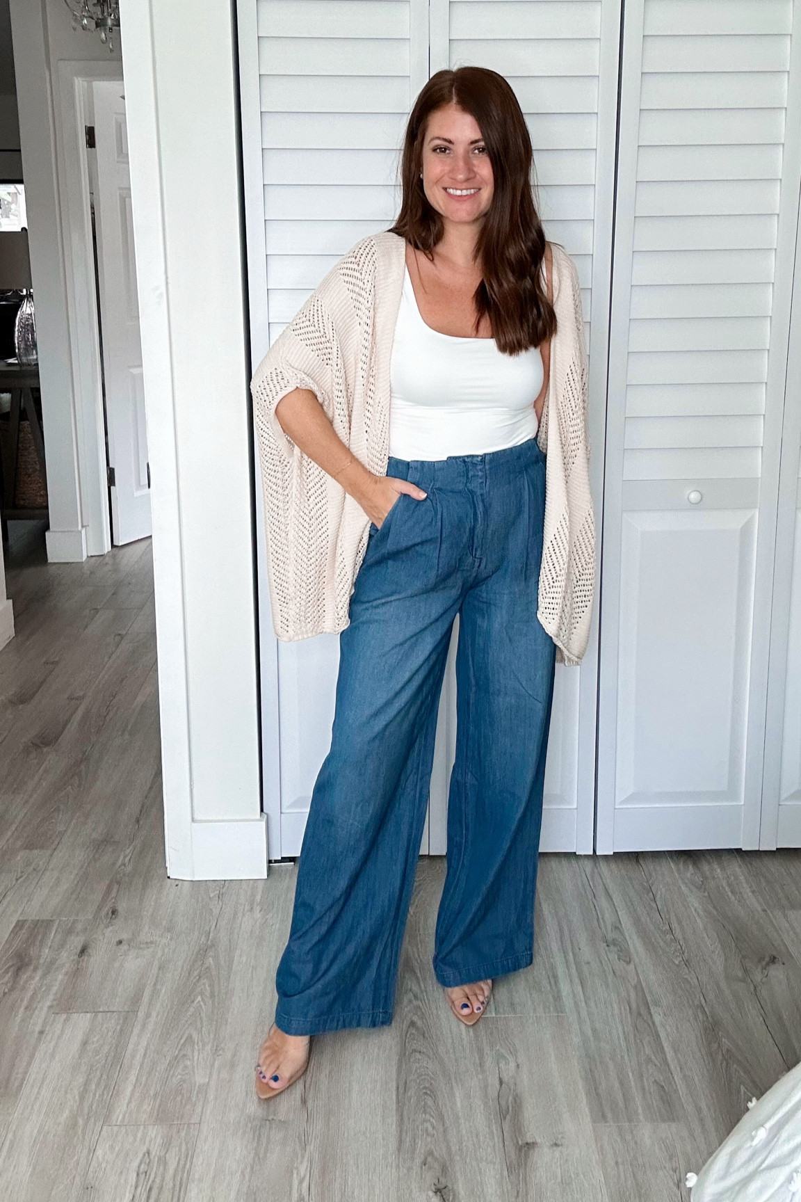 #WalmartPartner loving these Sophia Vergara trouser jeans! They are very lightweight and having an elastic back! Wearing a size 2, and I would suggest sizing down if you’re between sizes!

#Walmartfashion 
@walmartfashion 

#LTKStyleTip #LTKFindsUnder50 #LTKSeasonal