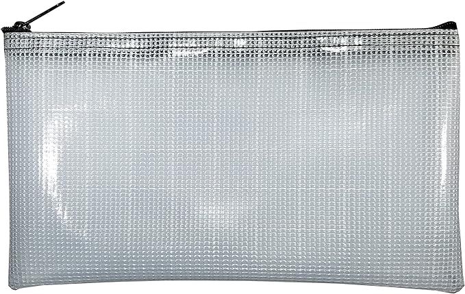 Cardinal Bag Supplies Vinyl Zipper Bags Leatherette 11 x 6 inches Small Compact Semi Clear 1 Zipp... | Amazon (US)