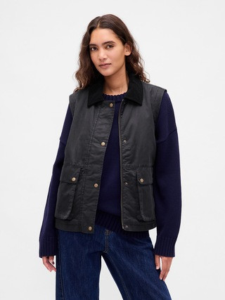 Waxed Canvas Barn Vest | Gap (CA)