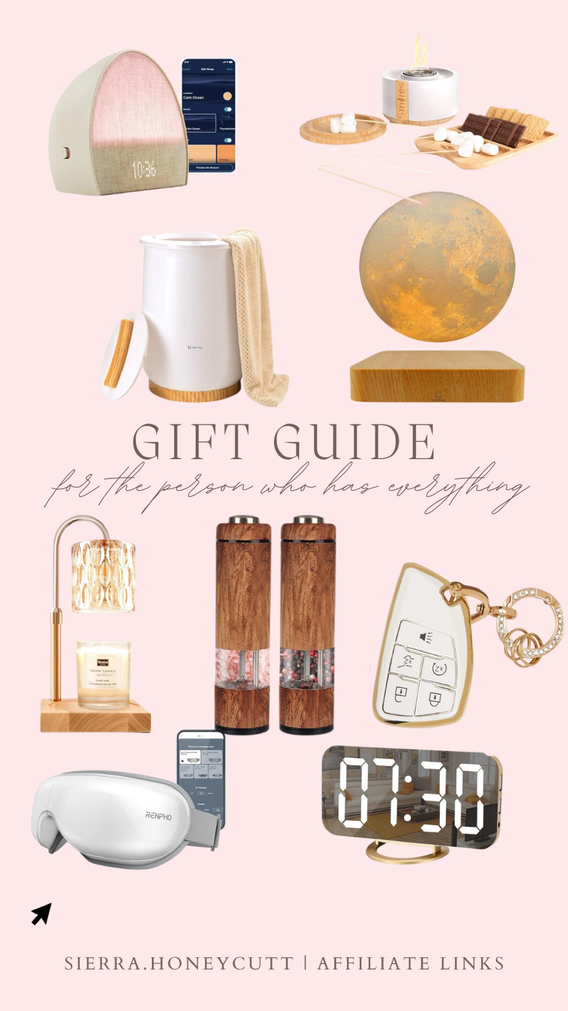 Gift guide, holiday, Christmas, towel warmer, moon, candle warmer, salt and pepper, key cover, clock, eye mask l, gift ideas 

#LTKHoliday #LTKSeasonal #LTKGiftGuide