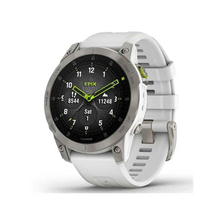 Garmin Epix Gen 2 Sapphire 47mm GPS Smartwatch, White Titanium #010-02582-20 - Walmart.com | Walmart (US)