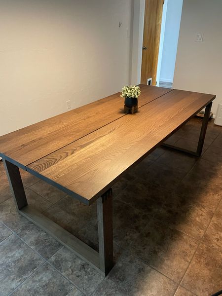 Beautiful solid wood kitchen table with a modern vibe. 

#LTKhome #LTKGiftGuide