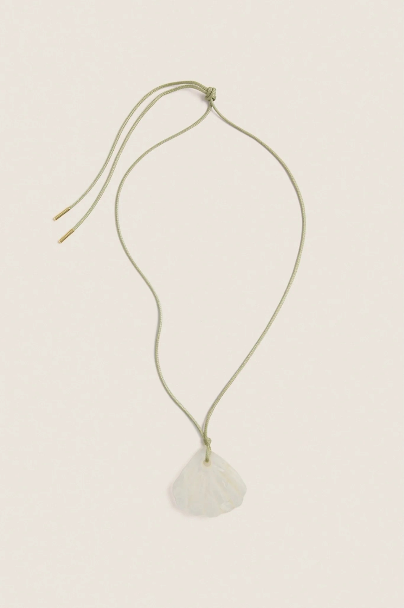 Yellow Semi Precious Crystal Shell Amelie Necklace | Tuckernuck (US)