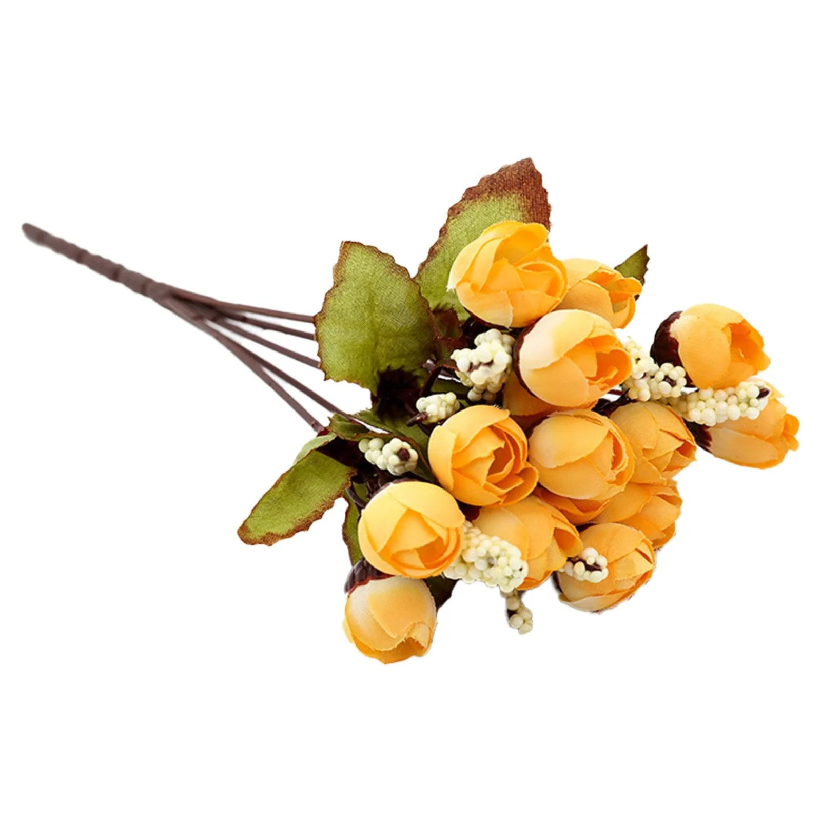 Clearance Fall Decorations for Home! Blecry 15 Rose Autumn Yellow (Qty: 1*Simulation Flower) Arti... | Walmart (US)