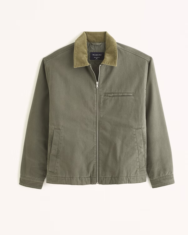 Men's Workwear Lined Jacket | Men's Coats & Jackets | Abercrombie.com | Abercrombie & Fitch (US)