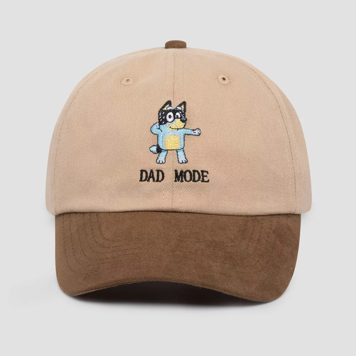 Men's Bluey Dad Mode Baseball Hat - Brown | Target