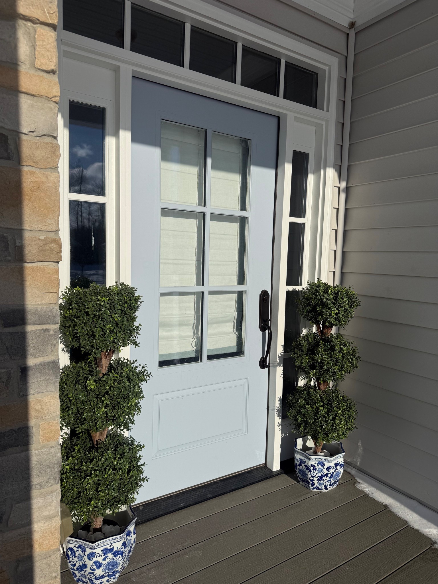 These three ball tops are so realistic for my front porch – they have held up all winter in blizzards. And these planters are just gorgeous – I filled them with rocks to keep the topiaries up. 
#ltkhome #

#LTKSaleAlert #LTKSeasonal #LTKHome