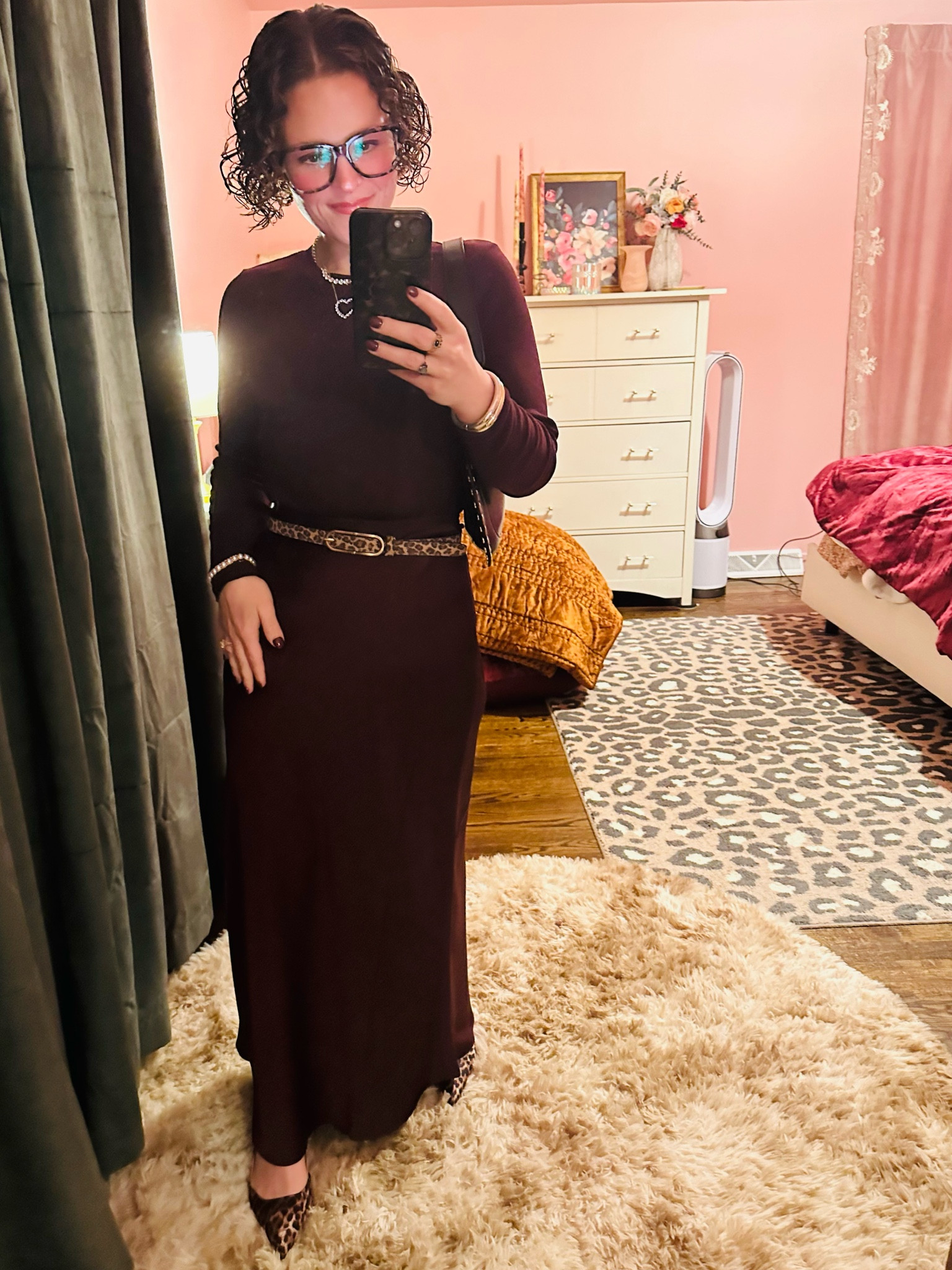 I felt so confident in this outfit at the first holiday party of the season for me! Monochrome with some leopard… what else do we need?! 

#LTKMidsize #LTKHoliday #LTKStyleTip