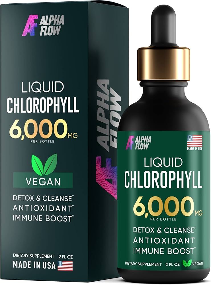 Chlorophyll Liquid Drops 6000 mg - Premium Liquid Chlorophyll & Organic Supplement - All-in-One A... | Amazon (US)
