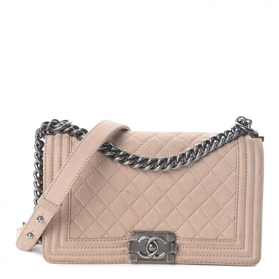 CHANEL Iridescent Caviar Medium Boy Flap Marron Clair | FASHIONPHILE (US)