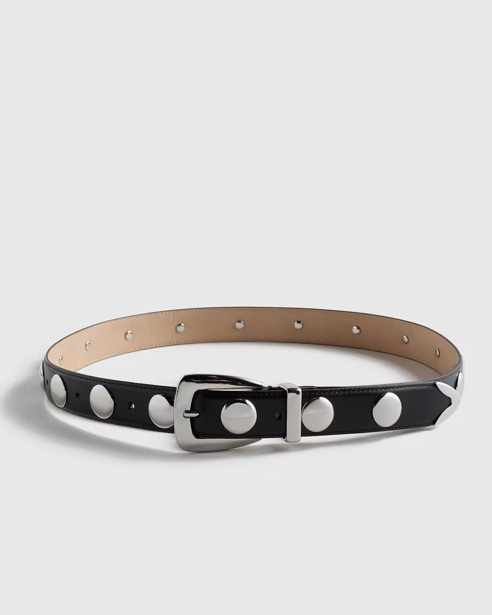 Alyssa European Leather Studded Belt | Quince